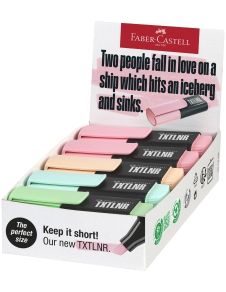MARCADOR FLUOR FABER-CASTELL TEXTLINER 1542 PASTEL SURTIDO A de 10