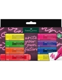 MARCADOR FLUOR FABER-CASTELL TEXTLINER 46 estuche 8 GenZ