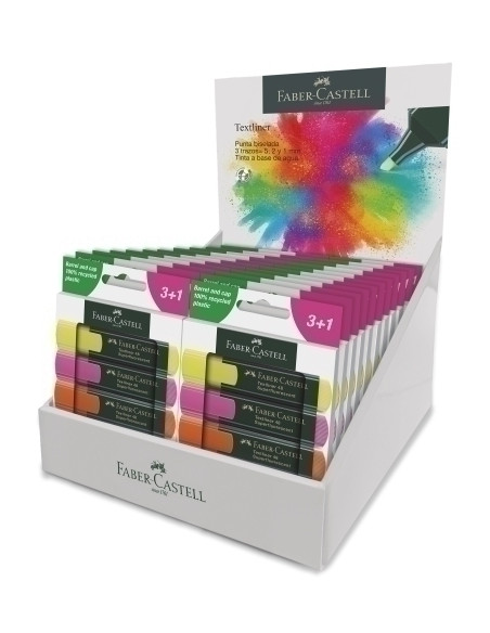 MARCADOR FLUOR FABER-CASTELL TEXTLINER 48 EXP DE 6020 SIN CARGO