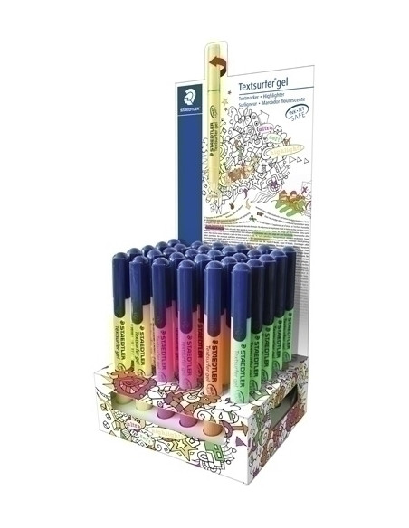 MARCADOR FLUOR GEL STAEDTLER 264 TEXTSURFER EXPOSITOR de 30