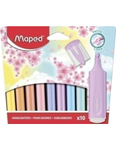MARCADOR FLUOR MAPED CLASSIC PASTEL ESTUCHE de 10