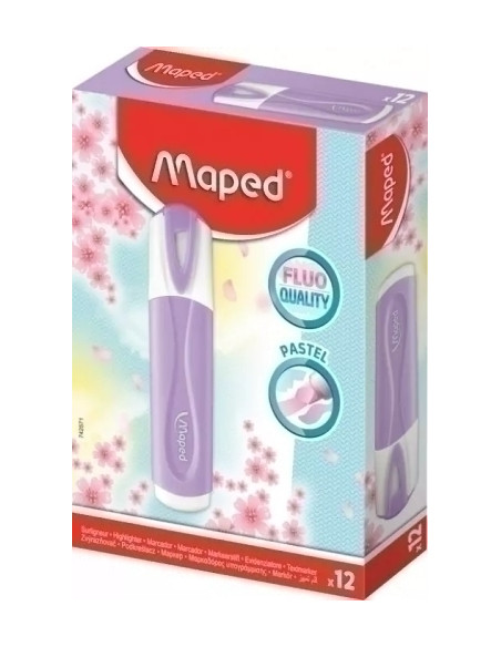 MARCADOR FLUOR MAPED FLUO PEPS CLASSIC PASTEL VIOLETA