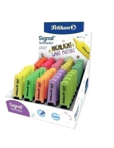 MARCADOR FLUOR PELIKAN TEXTMARKER SIGNAL NEON PASTEL EXPOSITOR de 100