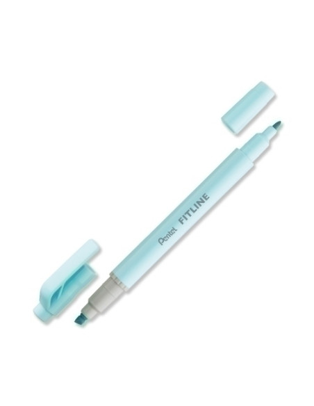 MARCADOR FLUOR PENTEL DOBLE PUNTA AZUL CLARO PASTEL