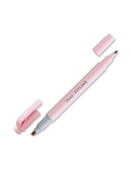 MARCADOR FLUOR PENTEL DOBLE PUNTA ROSA PASTEL