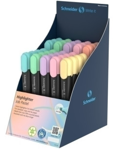 MARCADOR FLUOR SCHNEIDER JOB PASTEL SURTIDO EXPOSITOR de 85