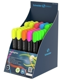 MARCADOR FLUOR SCHNEIDER JOB SURTIDO EXPOSITOR de 85