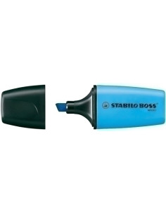 MARCADOR FLUOR STABILO BOSS MINI 07  AZUL