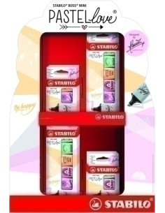 MARCADOR FLUOR STABILO BOSS MINI 07  PASTEL EXPOSITOR de 72