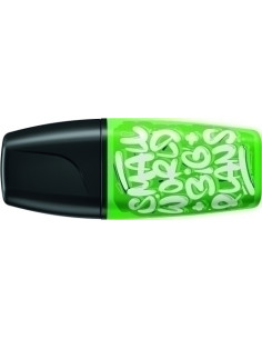 MARCADOR FLUOR STABILO BOSS MINI 07 BY SNOOZE ONE  VERDE  SMALL WORLD BIG PLANS
