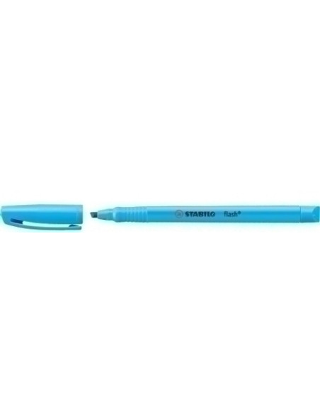 MARCADOR FLUOR STABILO FLASH 555  AZUL