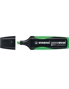 MARCADOR FLUOR STABILO GREEN BOSS VERDE