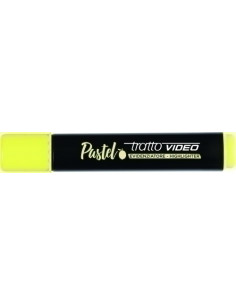 MARCADOR FLUOR TRATTO VIDEO PASTEL AMARILLO LIMON CAJA de 12