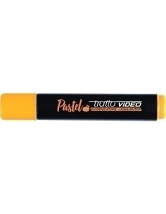 MARCADOR FLUOR TRATTO VIDEO PASTEL MANDARINA CAJA de 12