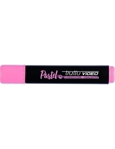MARCADOR FLUOR TRATTO VIDEO PASTEL ROSA POMELO CAJA de 12