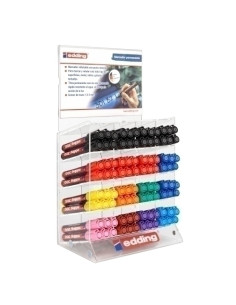 MARCADOR PERMANENTE EDDING  300 CONICO EXPOSITOR de 96