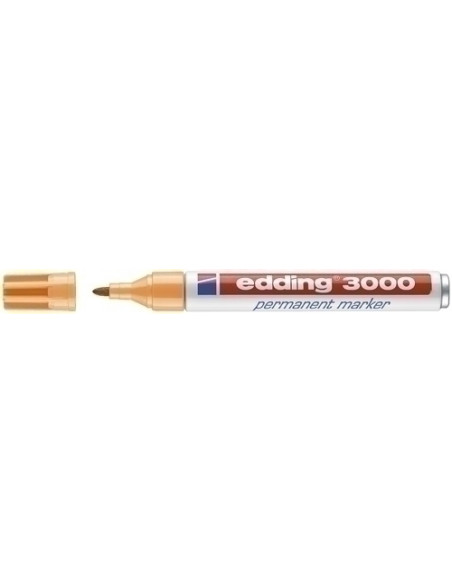 MARCADOR PERMANENTE EDDING 3000 CONICO  NARANJA CLARO