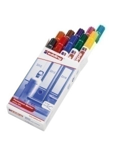 MARCADOR PERMANENTE EDDING 3000 CONICO COLORES SURTIDOS estuche de 10
