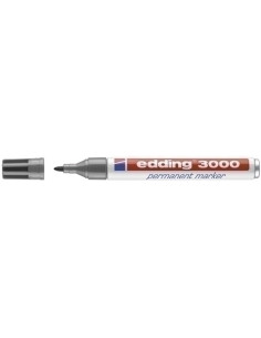 MARCADOR PERMANENTE EDDING 3000 CONICO GRIS