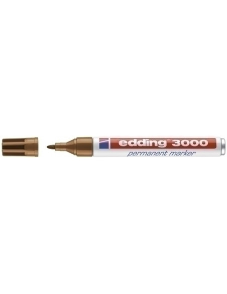 MARCADOR PERMANENTE EDDING 3000 CONICO OCRE