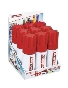 MARCADOR PERMANENTE EDDING 3000 CONICO PORTATODO METALICO de 8 UNIDADES SURTIDO