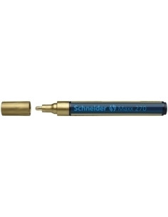 MARCADOR PERMANENTE SCHNEIDER MAXX 270 CONICO 1-3 mm ORO