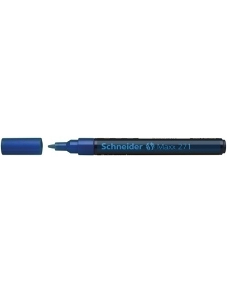 MARCADOR PERMANENTE SCHNEIDER MAXX 271 CONICO 1-2 mm AZUL