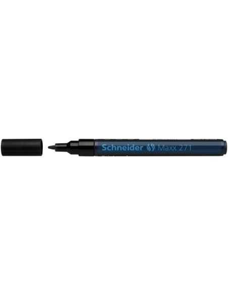 MARCADOR PERMANENTE SCHNEIDER MAXX 271 CONICO 1-2 mm NEGRO