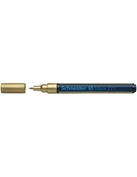MARCADOR PERMANENTE SCHNEIDER MAXX 271 CONICO 1-2 mm ORO