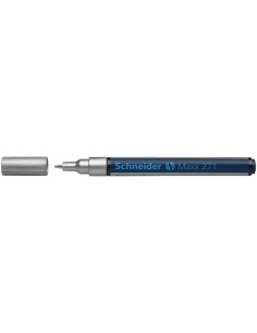 MARCADOR PERMANENTE SCHNEIDER MAXX 271 CONICO 1-2 mm PLATA