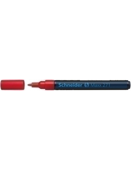 MARCADOR PERMANENTE SCHNEIDER MAXX 271 CONICO 1-2 mm ROJO