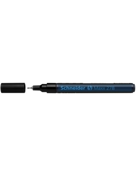 MARCADOR PERMANENTE SCHNEIDER MAXX 278 CONICO 08 mm NEGRO