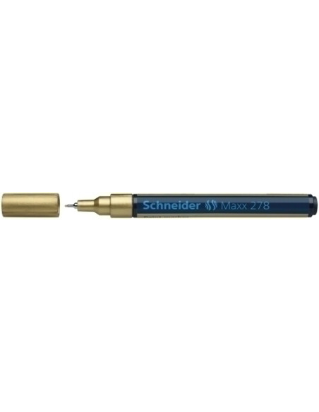 MARCADOR PERMANENTE SCHNEIDER MAXX 278 CONICO 08 mm ORO