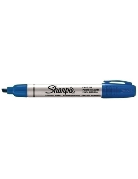 MARCADOR PERMANENTE SHARPIE METAL PRO PEQUEÑO BISELADO AZUL