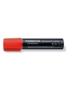 MARCADOR PERMANENTE STAEDTLER 388 LUMOCOLOR BISELADO ROJO