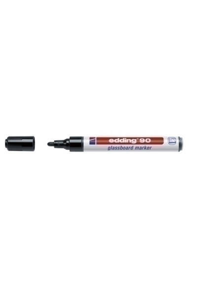 MARCADOR PIZARRA CRISTAL EDDING 90 CONICO  NEGRO