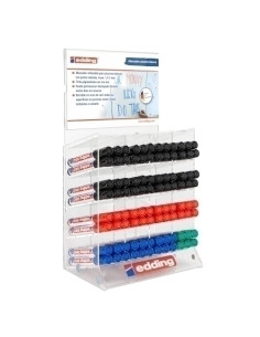 EDDING MARCADOR PIZARRA BLANCA E-660 GAMA COLORES BÁSICOS SURTIDOS EXPOSITOR 96 UD