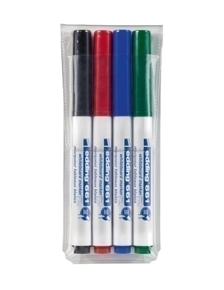 MARCADOR PIZARRA EDDING 661 CONICO BOLSA de 4
