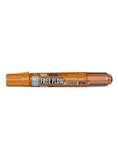 MARCADOR PIZARRA FREE FLOW RECARGABLE CONICO NARANJA