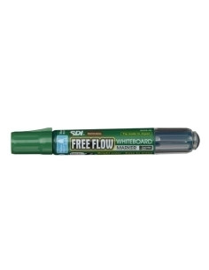 MARCADOR PIZARRA FREE FLOW RECARGABLE CONICO VERDE