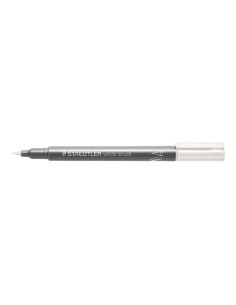 MARCADOR TOPACA NO PERM STAEDTLER 8321 METALICO PUNTA PINCEL BLANCO