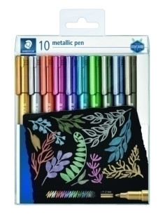 MARCADOR TOPACA NO PERM STAEDTLER 8323 METALICO BLISTER de 10