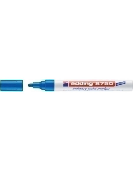 MARCADOR TOPACA PERM EDDING 8750 INDUSTRIAL CONICO AZUL