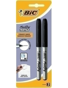 MARCADOR TEXTIL BIC TEXTILE MARKER BLACK BLISTER de 2