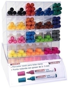 MARCADOR TEXTIL EDDING 4500 EXPOSITOR de 96