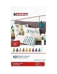 MARCADOR TEXTIL EDDING 4600 fino CAJA de 10