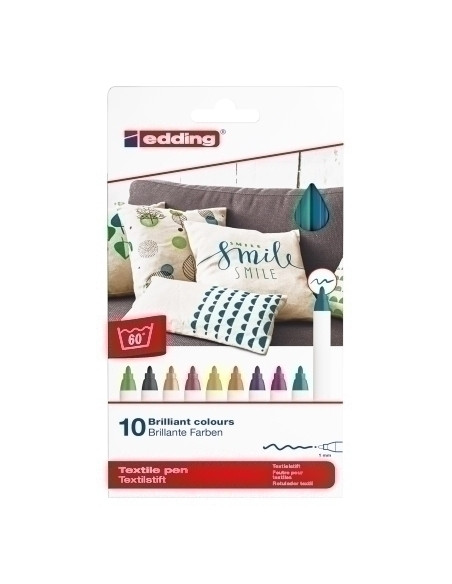 MARCADOR TEXTIL EDDING 4600 fino CAJA de 10