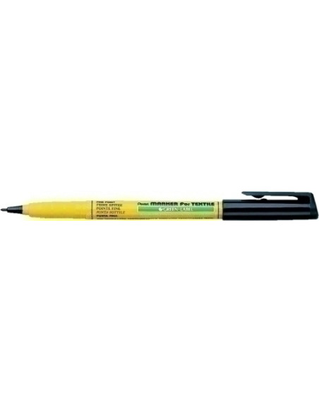 MARCADOR TEXTIL PENTEL PEPITO GREEN LABEL NM-10 NEGRO