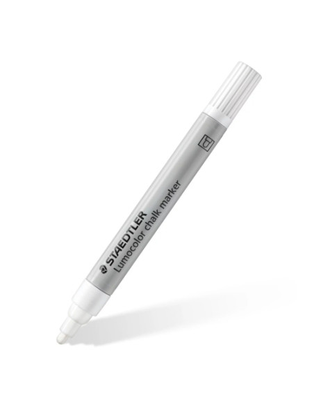 MARCADOR TIZA LIQUIDA STAEDTLER CHALK MARKER 344 ESTUCHE DE 10 BLANCO