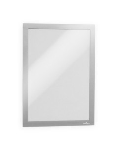 MARCO DURABLE MAGNETICO AUTOADHESIVO DURAFRAME A4 ENVASE UNITARIO METALICO PLATEADO